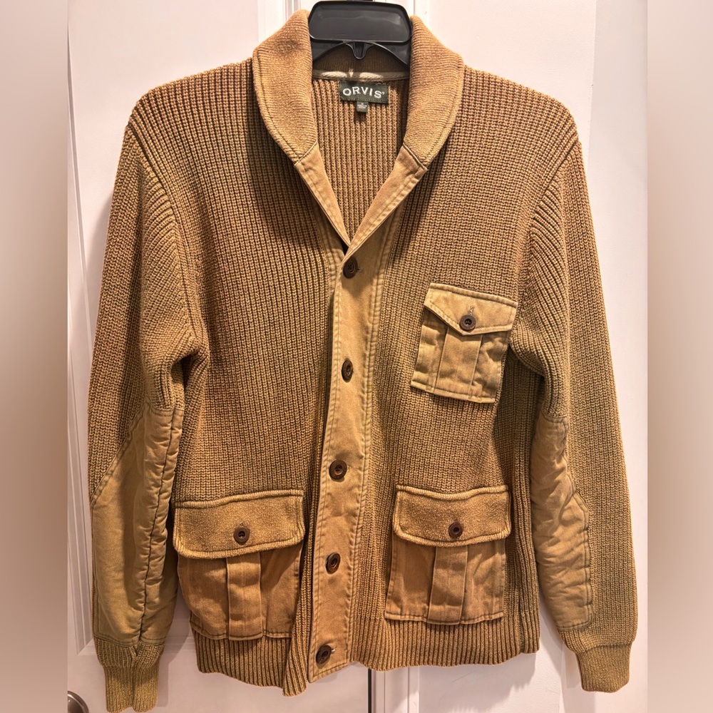 Vintage Orvis Wool Shawl Cardigan